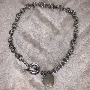 Tiffany & Co. heart charm toggle necklace